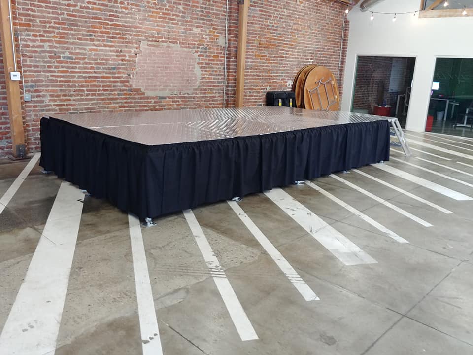 Black Stage Skirting for (48" Height)