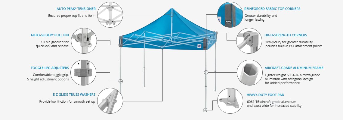 10 ft. by 10 ft. Pop-Up White Canopy - Image 2