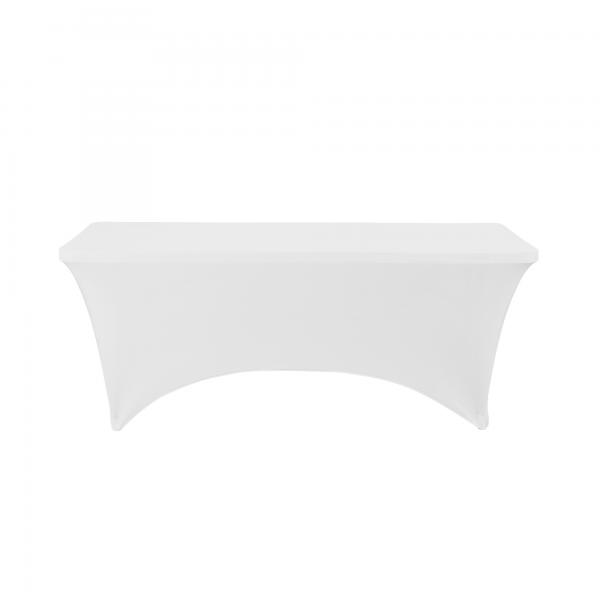 6 ft. Rectangular Spandex in White