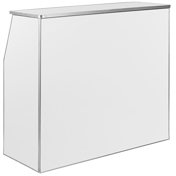 White Folding Bar 4 ft.