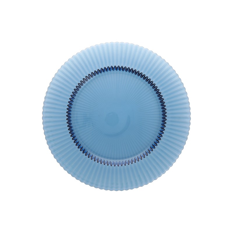 Archie Blue Glass Charger 12.8 in.